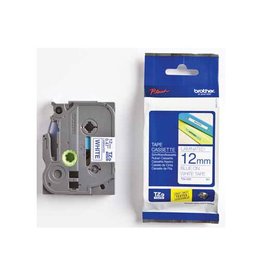 Brother Brother Tape Tze 12Mm Blauw/Wt [1st]