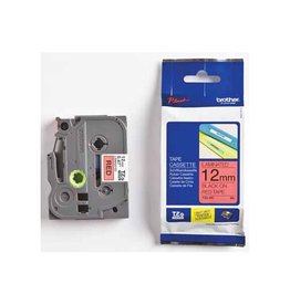 Brother Brother Tape Tze 12Mm Zwart/Rd [1st]