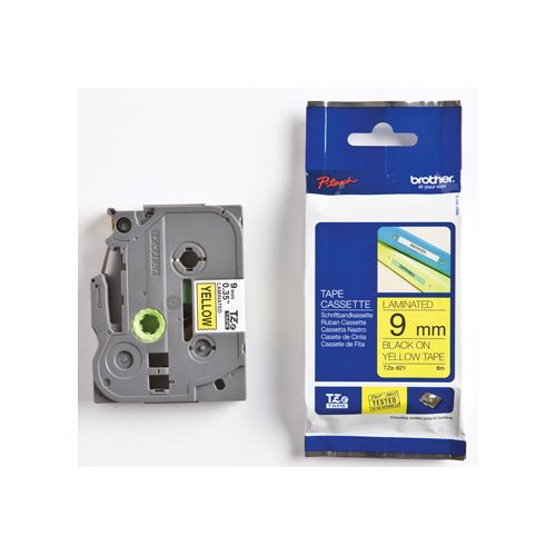 Brother Brother TZe tape voor P-Touch 9 mm, zwart op geel