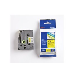 Brother Brother Tape Tze 24Mm Zw/Geel [1st]