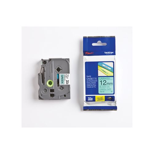 Brother Brother TZe tape voor P-Touch 12 mm, zwart op groen