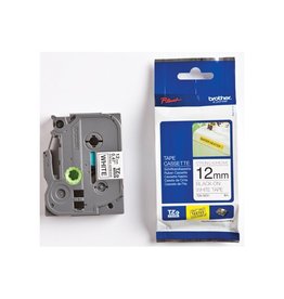 Brother Brother TZe tape voor P-Touch 12 mm, zwart op wit, extra klevend
