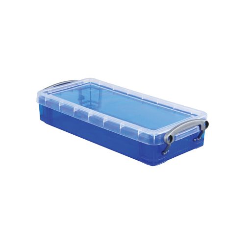 Really Useful Box Really Useful Box pennenbakje 0,55 liter, transparant blauw