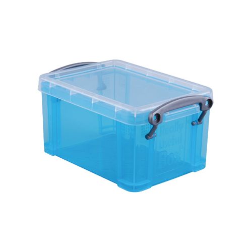 Really Useful Box Really Useful Box 0,7 liter, transparant helblauw