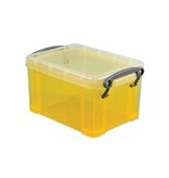 Really Useful Box Really Useful Box 0,7 liter, transparant geel