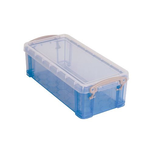 Really Useful Box Really Useful Box 0,9 liter, transparant blauw