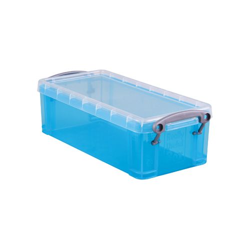 Really Useful Box Really Useful Box 0,9 liter, transparant helblauw
