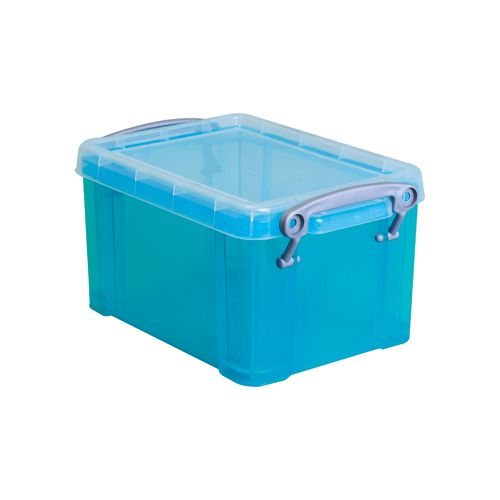 Really Useful Box Really Useful Box opbergdoos 1,6 liter, transparant helblauw