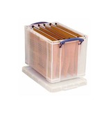 Really Useful Box Really Useful Box opbergdoos 19 liter hangmappenkoffer, transparant