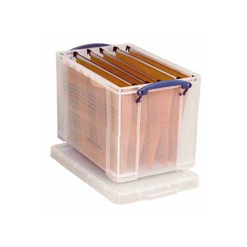 Really Useful Box Really Useful Box opbergdoos 19 liter hangmappenkoffer, transparant
