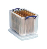 Really Useful Box Really Useful Box opbergdoos 19 liter hangmappenkoffer inclusief 10 hangmappen, transparant