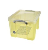 Really Useful Box Really Useful Box opbergdoos 35 liter, transparant geel