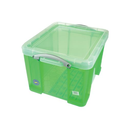 Really Useful Box Really Useful Box opbergdoos 35 liter, transparant groen
