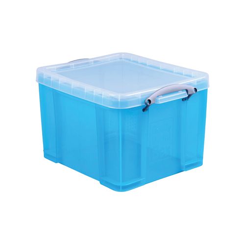 Really Useful Box Really Useful Box opbergdoos 35 liter, transparant helblauw