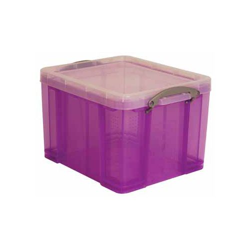 Really Useful Box Really Useful Box opbergdoos 35 liter, transparant paars