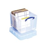 Really Useful Box Really Useful Box opbergdoos 35 liter XL, transparant, voor het opbergen van medium LP's