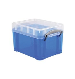Really Useful Box Rub 3L Transparant Blauw [1st]