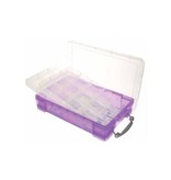 Really Useful Box Really Useful Box 4 liter met 2 dividers, transparant paars