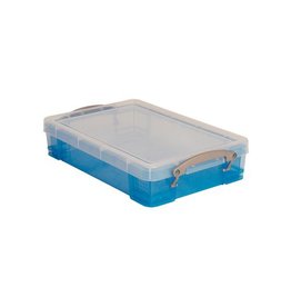 Really Useful Box Rub 4L Transparant Blauw [1st]