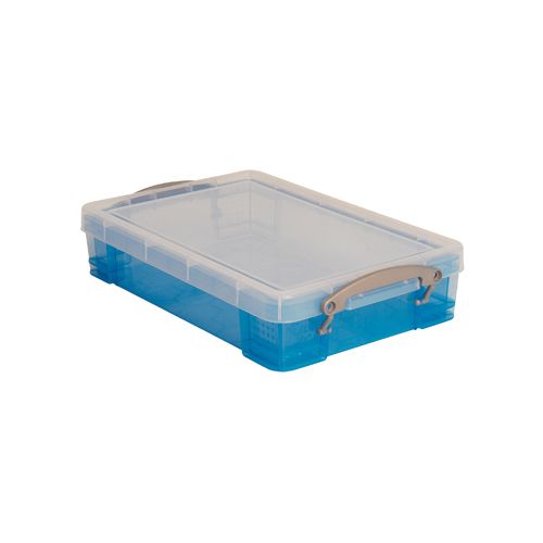Really Useful Box Really Useful Box 4 liter, transparant blauw