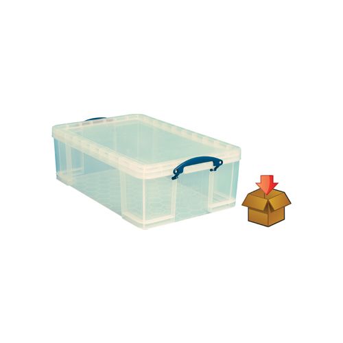 Really Useful Box Really Useful Box 50l, transparant, per stuk verpakt in karton