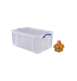 Really Useful Box Really Useful Box 64 liter, transparant, per stuk verpakt in karton