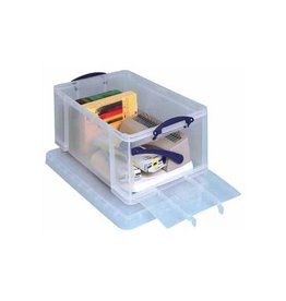 Really Useful Box Rub 64L Transparant Open Voorz [4st]