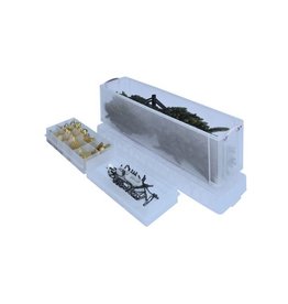 Really Useful Box Really Useful Box opbergdoos 77 liter met 2 dividers, transparant