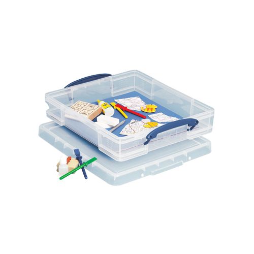 Really Useful Box Really Useful Box opbergdoos 7 liter met divider, transparant