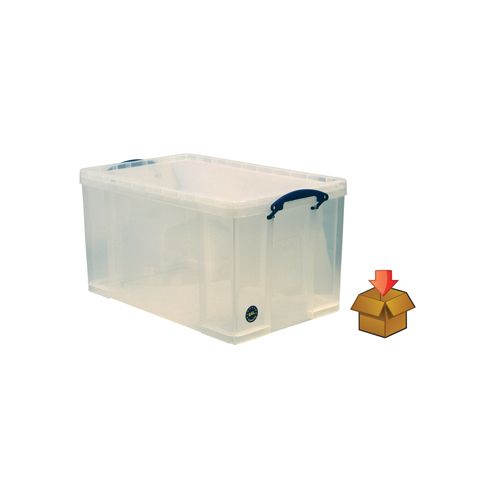 Really Useful Box Really Useful Box 84 liter, transparant, per stuk verpakt in karton