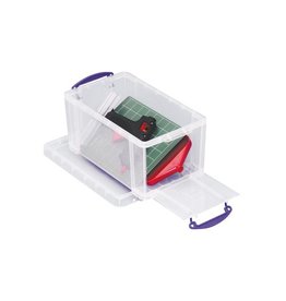 Really Useful Box Really Useful Box opbergdoos 8 liter met opening aan de voorkant, transparant