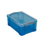 Really Useful Box Really Useful Box opbergdoos 9 liter, transparant blauw