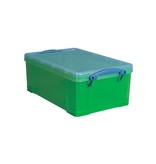 Really Useful Box Really Useful Box 9 liter, transparant groen