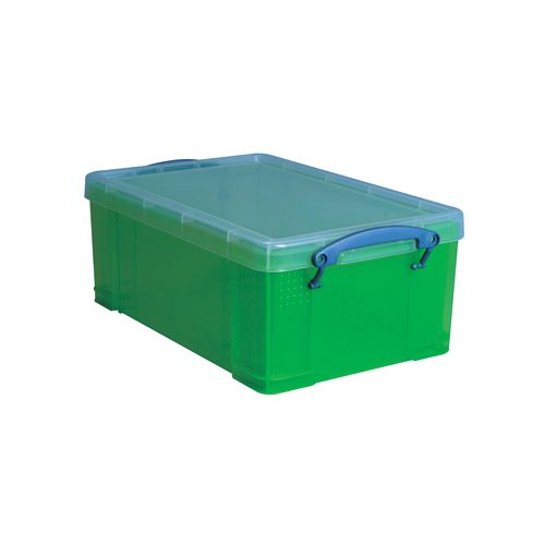 Really Useful Box Really Useful Box 9 liter, transparant groen