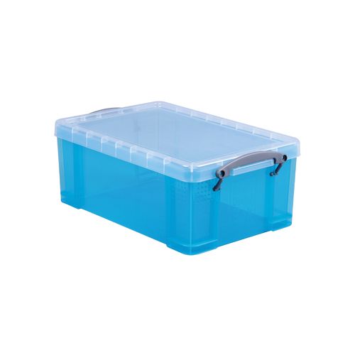 Really Useful Box Really Useful Box 9 liter, transparant helblauw
