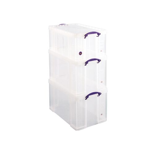 Really Useful Box Really Useful Box, actiepakket: 2 x 84 liter + 1 x 64 liter, transparant