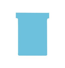 Nobo Nobo T-kaarten index 3, ft 120 x 92 mm, lichtblauw, pak met 100 stuks