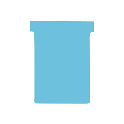 Nobo Nobo T-kaarten index 3, ft 120 x 92 mm, lichtblauw, pak met 100 stuks