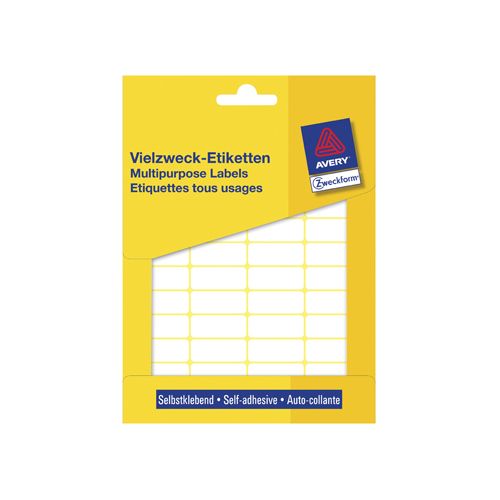 Avery Zweckform Avery Zweckform 3319 mini etiketten ft 29 x 18 mm (b x h), 960 etiketten, wit
