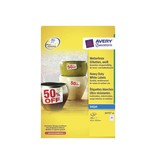 Avery Zweckform Avery Zweckform J4773-10 weerbestendige etiketten ft 63,5 x 33,9 mm (b x h), 2.400 etiketten, wit