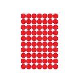 Apli Apli ronde etiketten in etui diameter 19 mm, rood, 560 stuks, 70 per blad