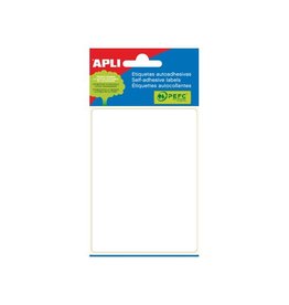 Apli Apli witte etiketten 81x110mm (bxh), 6st, 1 per blad (2688)