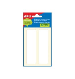 Apli Apli witte etiketten ft 38 x 102 mm (b x h), 12 stuks, 2 per blad (2685)