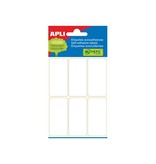 Apli Apli witte etiketten ft 26 x 54 mm (b x h), 36 stuks, 6 per blad (2681)