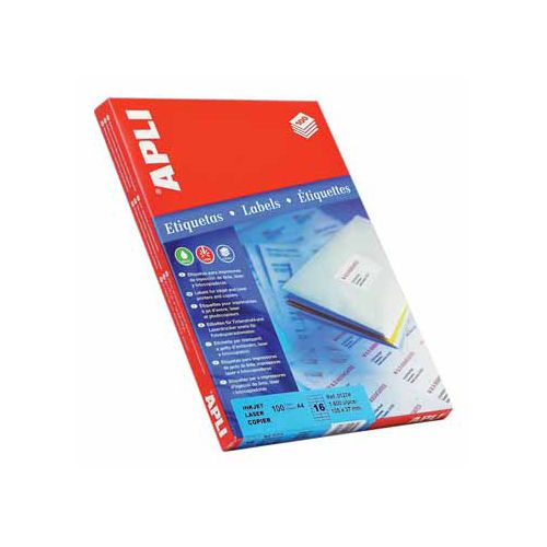 Apli Apli Witte etiketten 64x33,9mm (bxh) 2.400st 24/blad (2409)