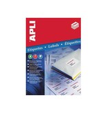 Apli Apli etiketten ft 63,5 x 38,1 mm (b x h), ronde hoeken, 525 stuks, 21 per blad (1992)