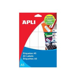 Apli Apli witte etiketten Print & Write ft 22 x 32 mm (b x h), 540 stuks, 36 per blad (1869)