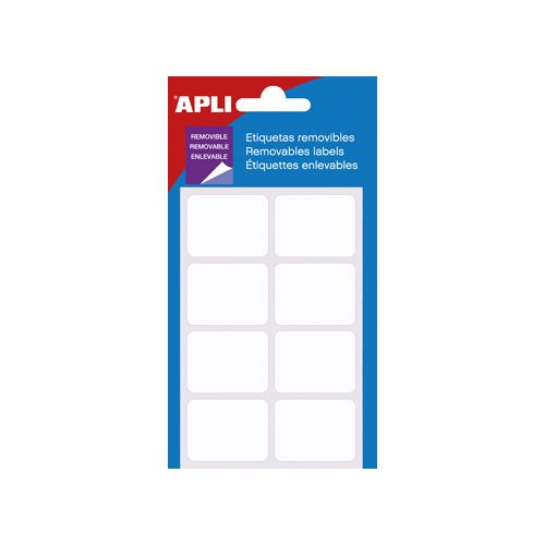 Apli Apli afneembare witte etiketten ft 25 x 40 mm (b x h) [10st]