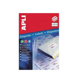 Apli Apli witte etiketten ft 105 x 70 mm (b x h), 800 stuks, 8 per blad (1292)
