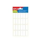 Apli Apli witte etiketten ft 12 x 30 mm (b x h), 144 stuks, 24 per blad (2671)